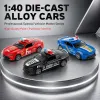 1:40 Bumblebee alloy recoil door police car simulation model toy boy collection ornament full image